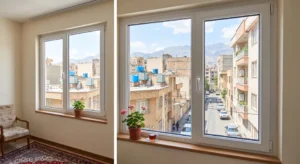 خوش قیمت ترین پنجره دوجداره