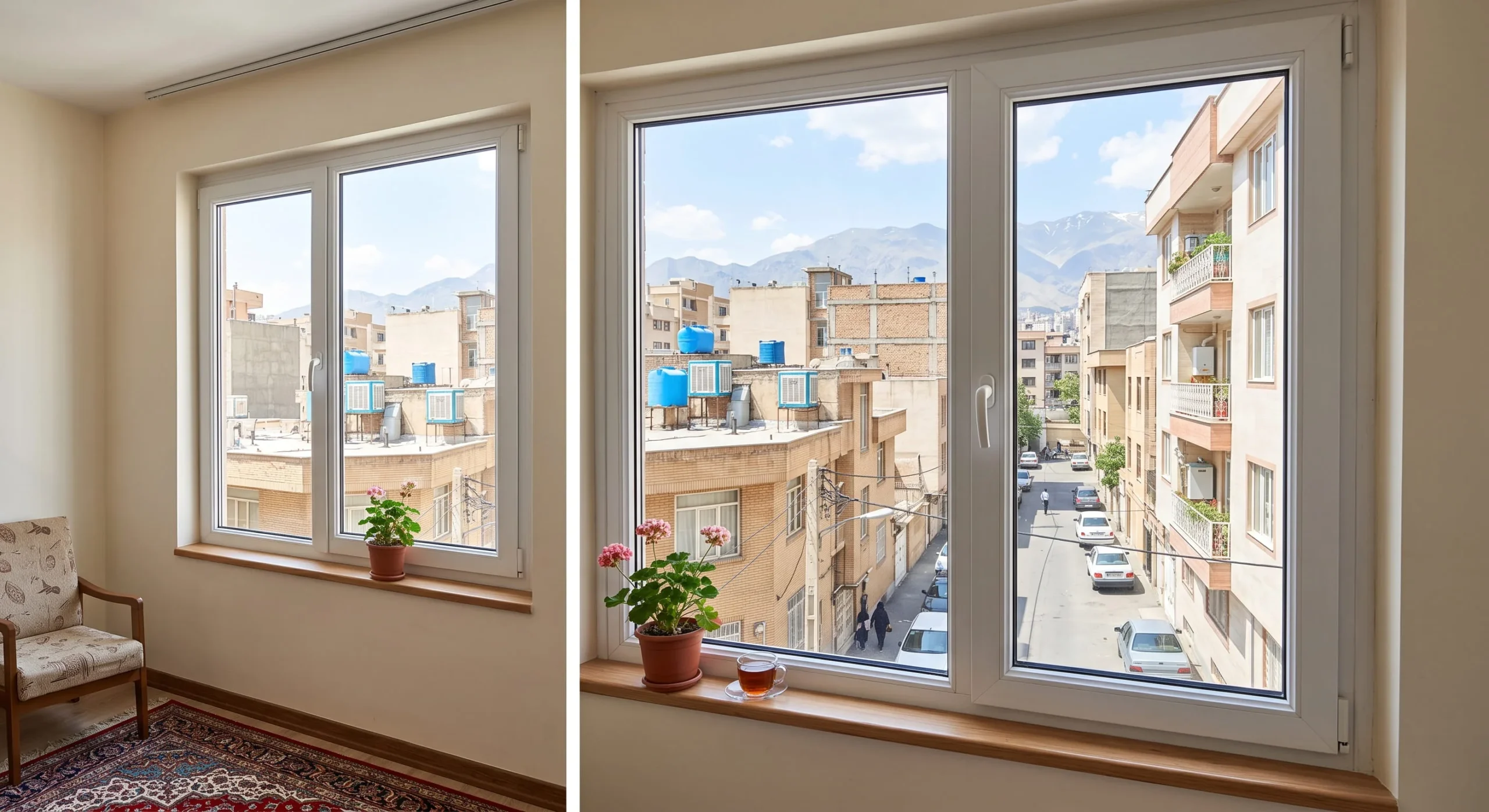خوش قیمت ترین پنجره دوجداره